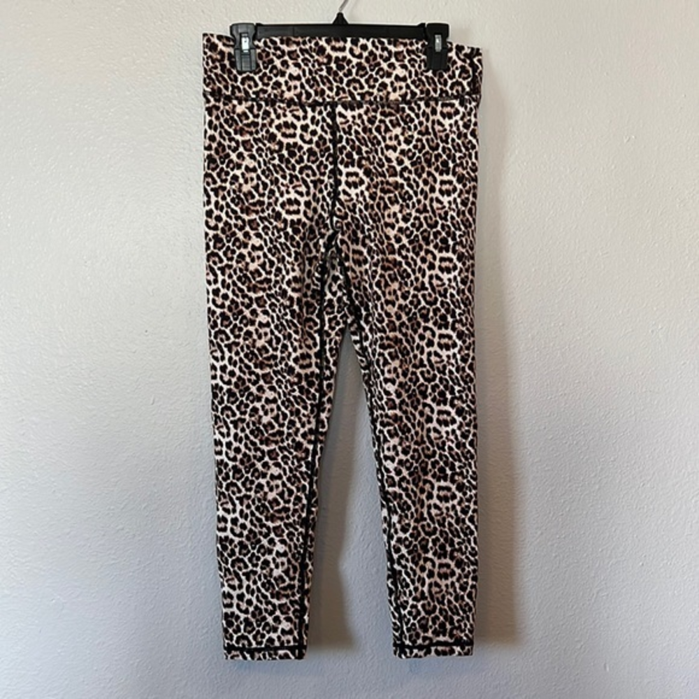 Zyia Active Leopard Animal Print‎ Leggings Ruched Back Women's 16-18